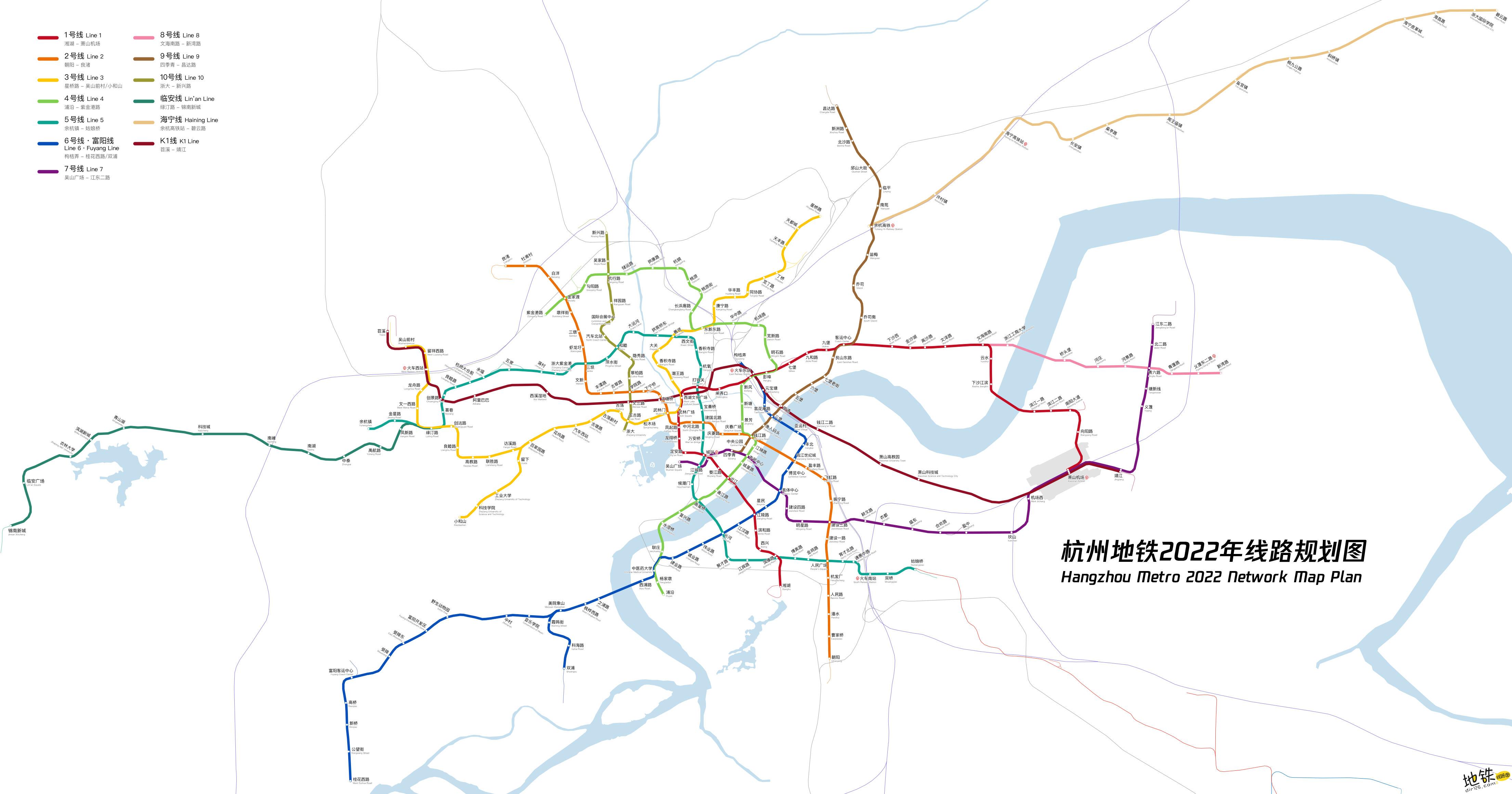 2021杭州地铁已建成线路图一览（持续更新…）- 杭州本地宝