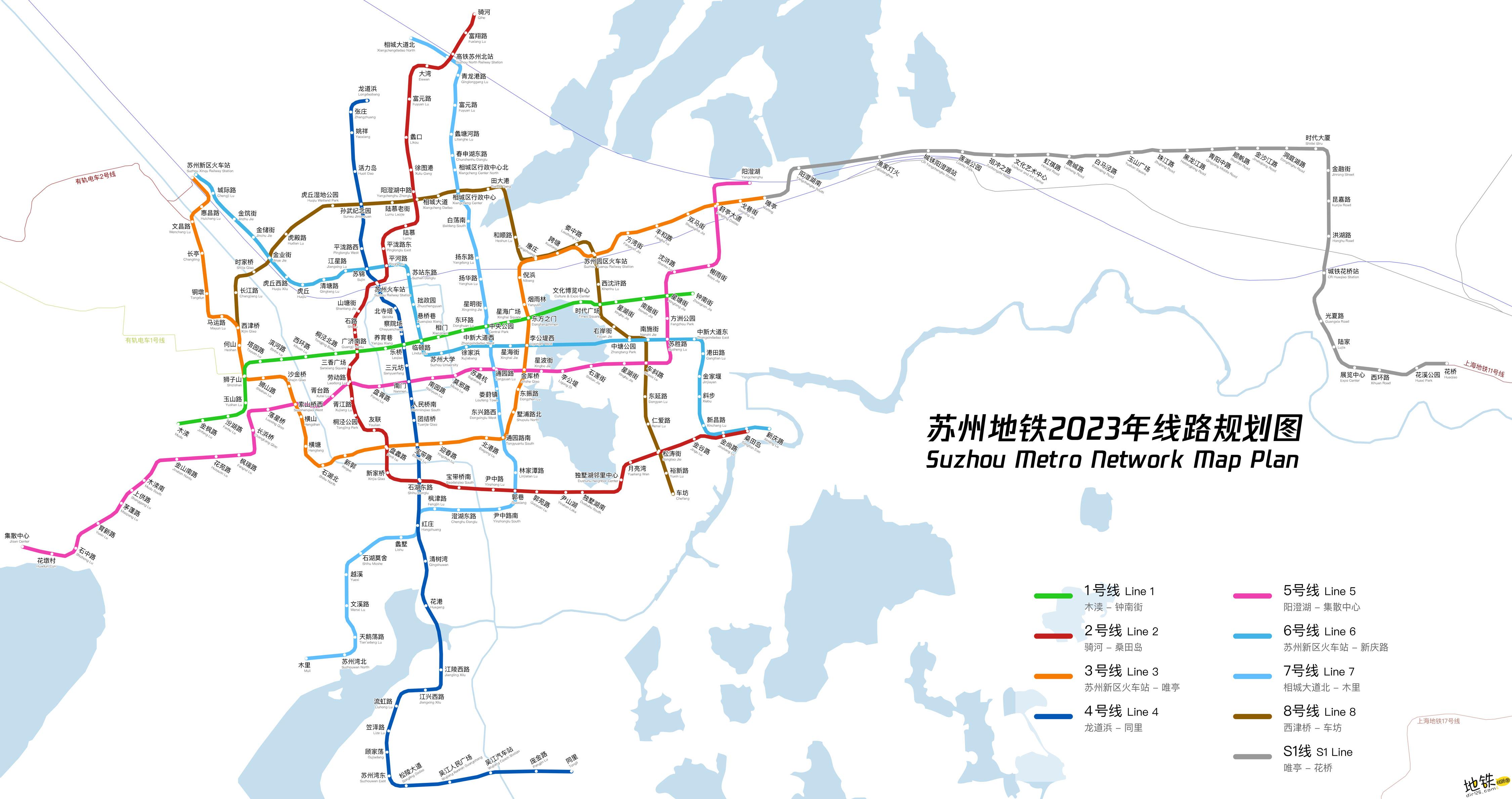苏州地铁2021年线路图 - 知乎
