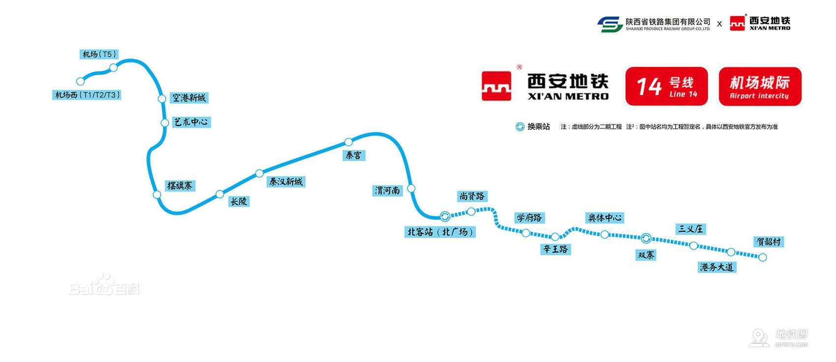 咸阳地铁14号线支线图片