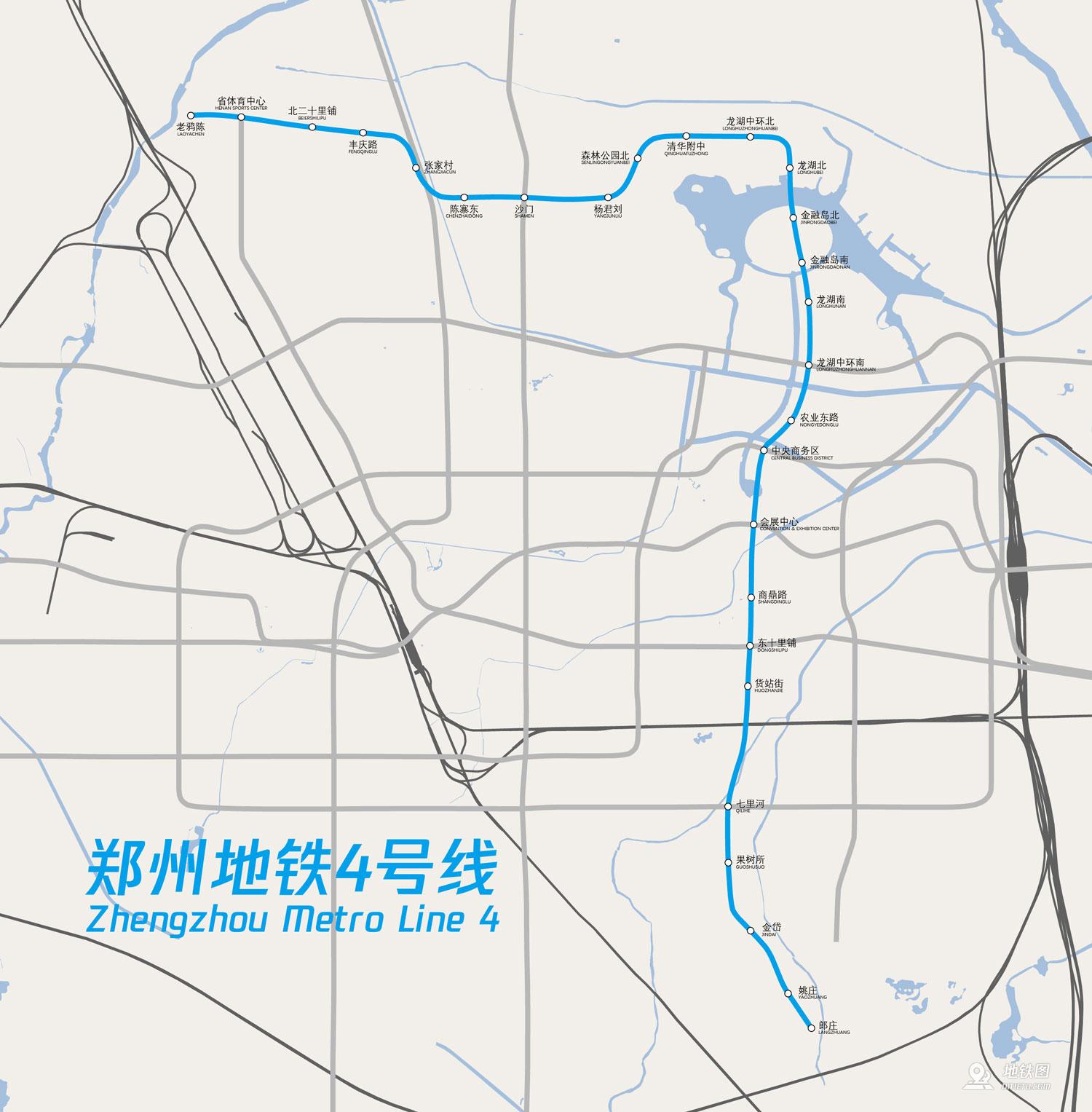 郑州4号线地铁站点图片