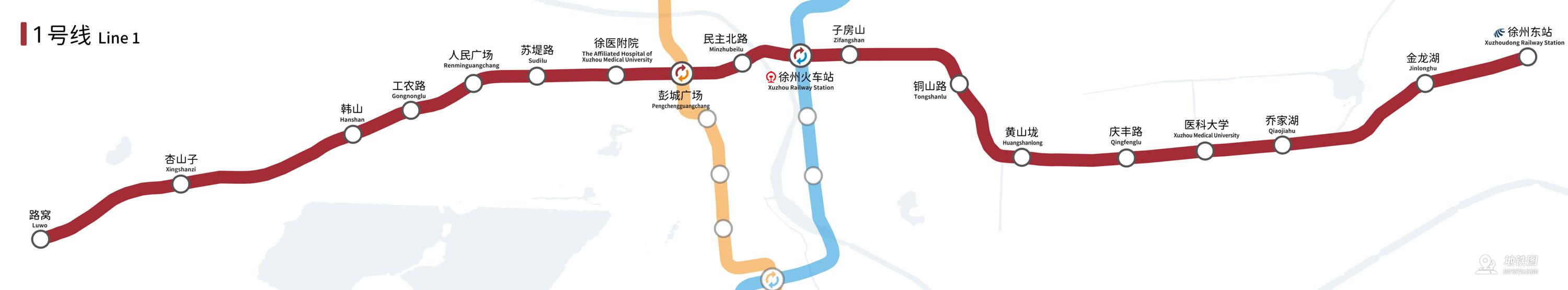 徐州地铁1号线延长线图片